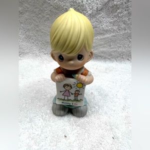 Precious Moments Mommy & Me Boy Figurine # 115900 Collectible Enesco 2003